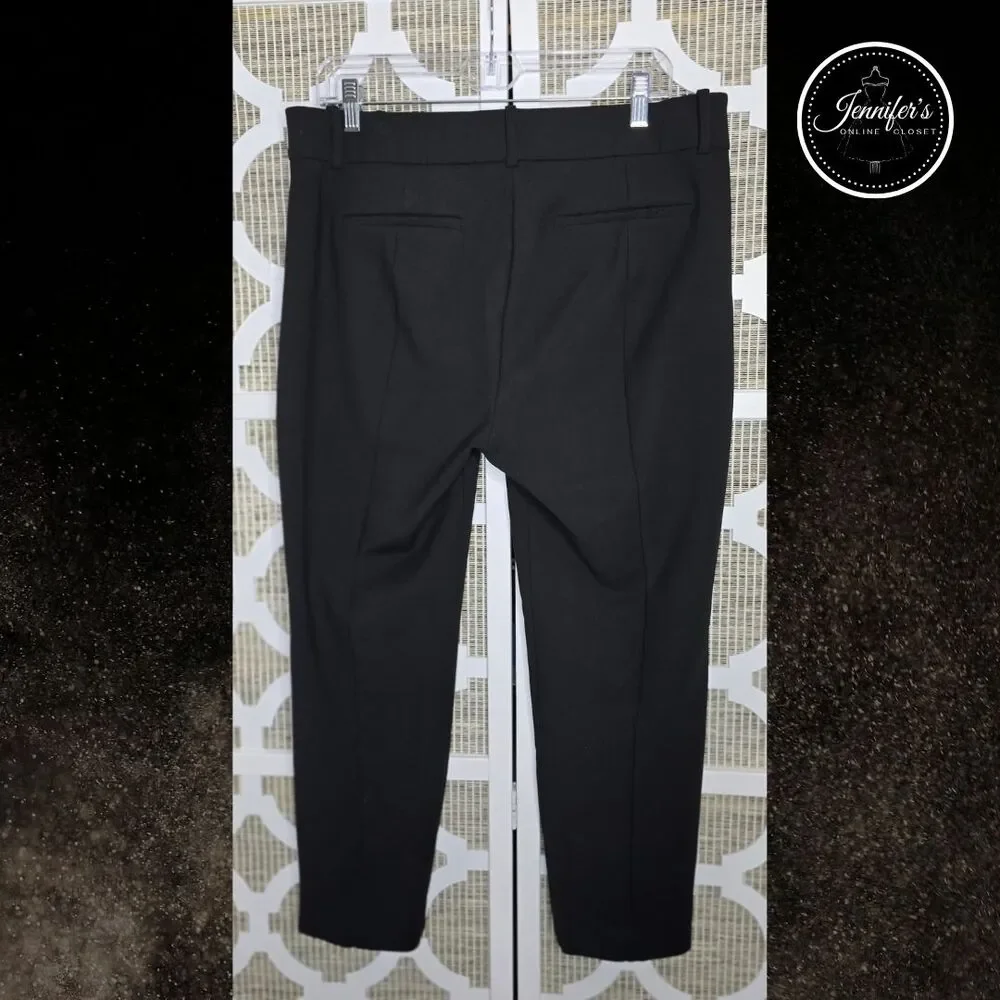 J. Crew 365 Women's Black Cameron Cropped Dress Pants Size 12